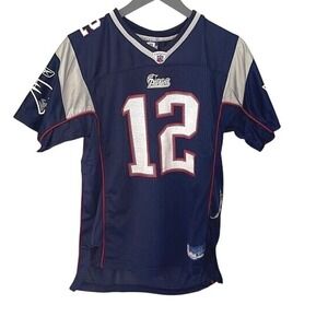 Tom‎ Brady Football Jersey On Field #12 Size XL NFL REEBOK